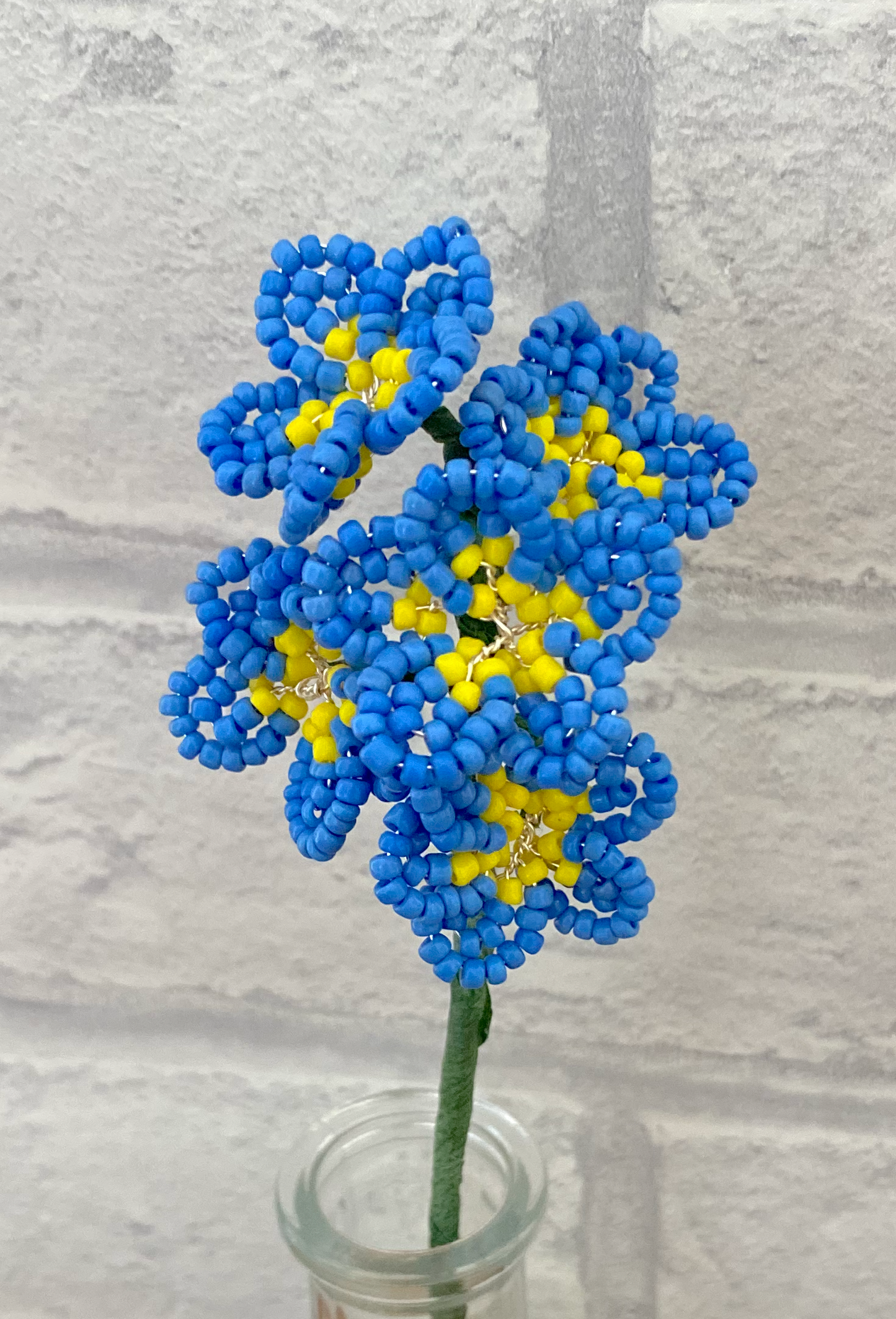 Beaded Flower Craft Kit - Forget Me Not. A creative gift idea.