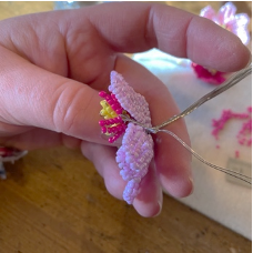 Beaded Flower Craft Kit - Cosmos. A creative gift idea.