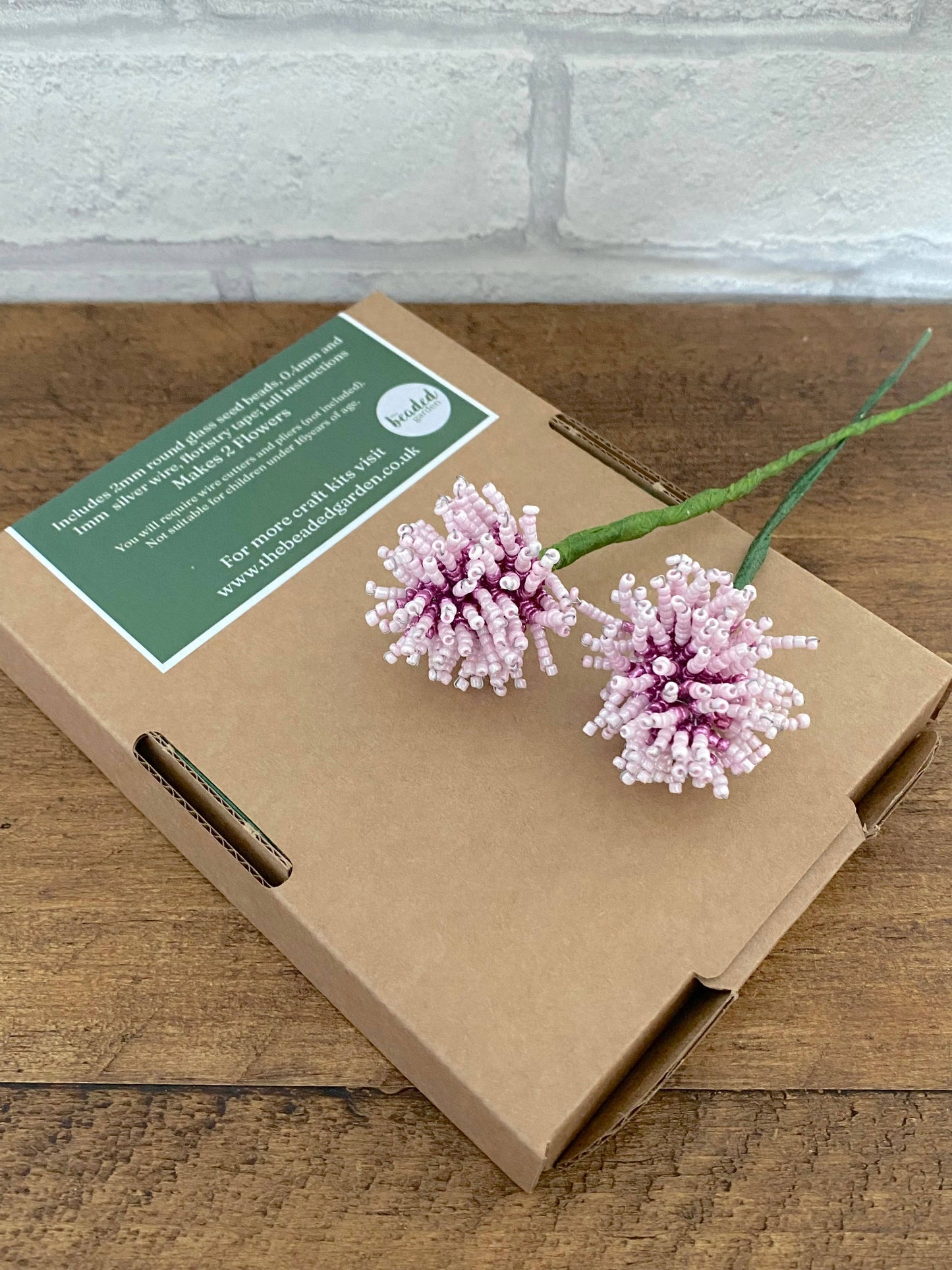 Beaded Flower Craft Kit - Clover. A creative gift idea.