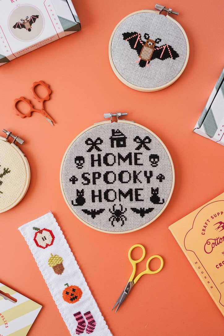 Home Spooky Home Cross Stitch Kit