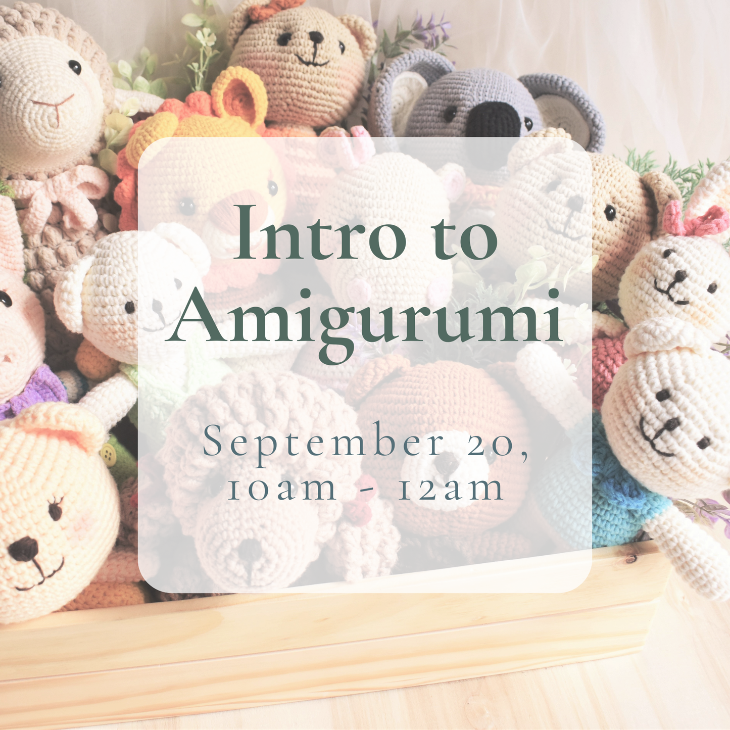 {9/20} Beginning Amigirumi Crochet
