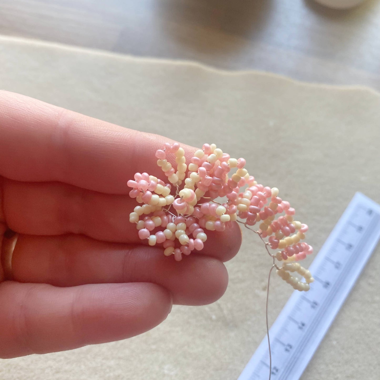 Beaded Flower Craft Kit - Peony. A creative gift idea.