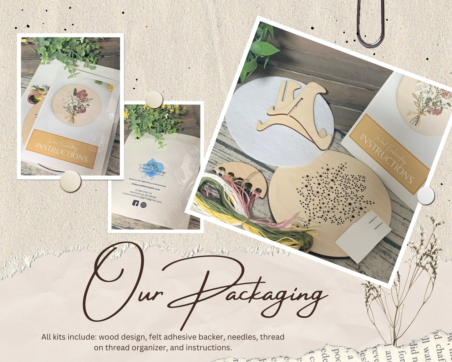 Wood Yarn Kit - Butterfly