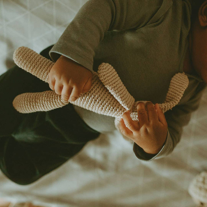 My First Bunny Organic Baby Rattle