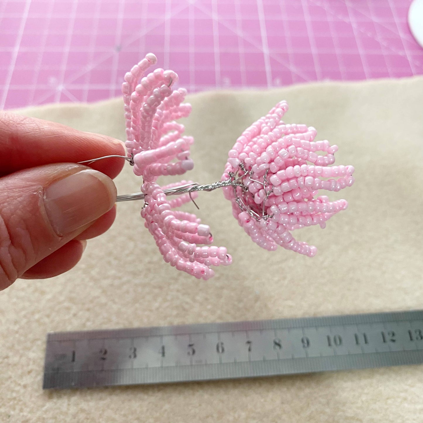 Beaded Flower Craft Kit - Chrysanthemum. A creative gift idea.