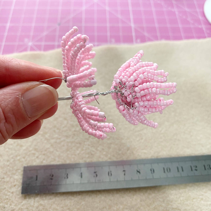Beaded Flower Craft Kit - Chrysanthemum. A creative gift idea.