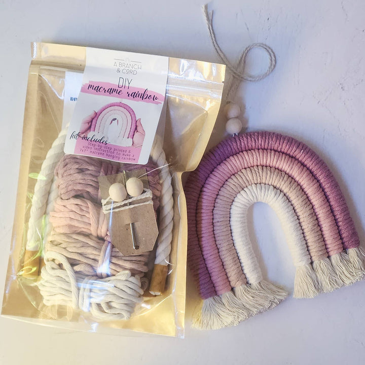 DIY Rainbow Fiber Art Kit
