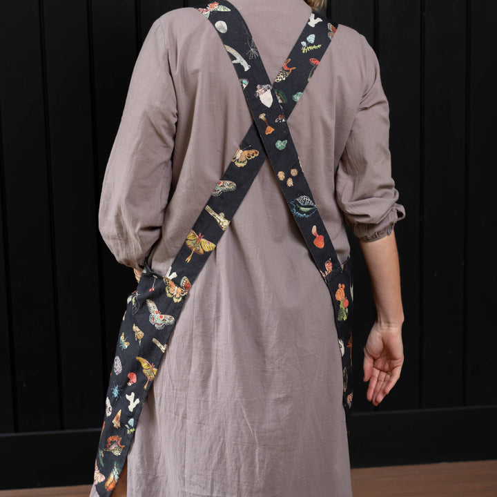 Smock Apron- Specimens in black