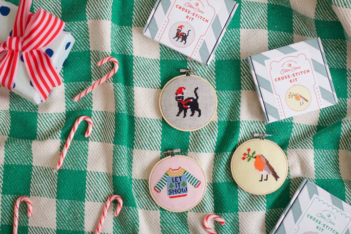Let It Snow Sweater Beginner Counted Cross Stitch Kit