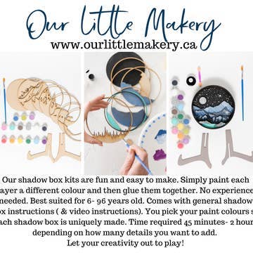 Bear Shadow Box | Paint-by-Layers Craft Kit
