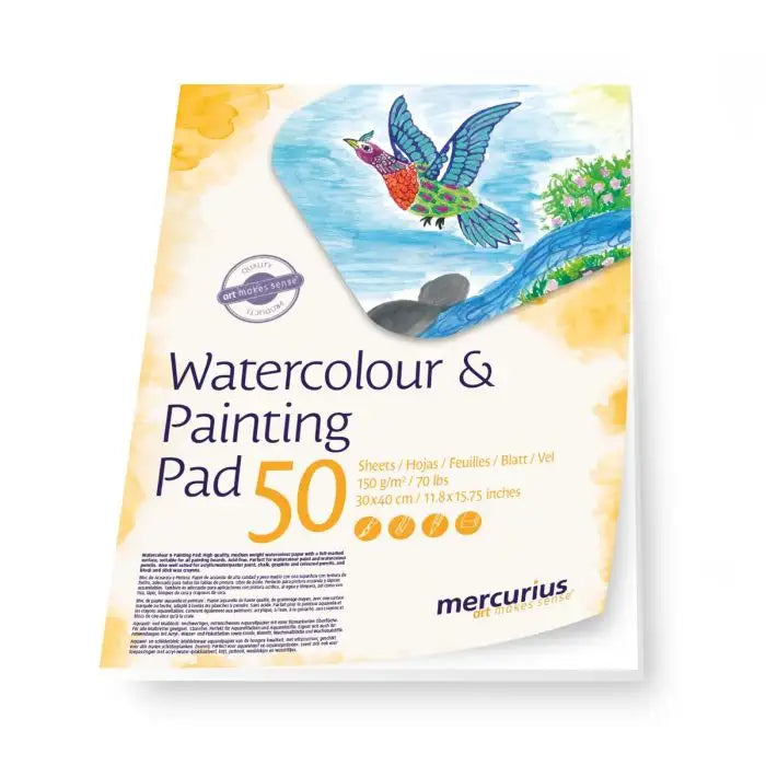 Art Makes Sense Watercolor &amp; Painting Pad | 50 Sheets