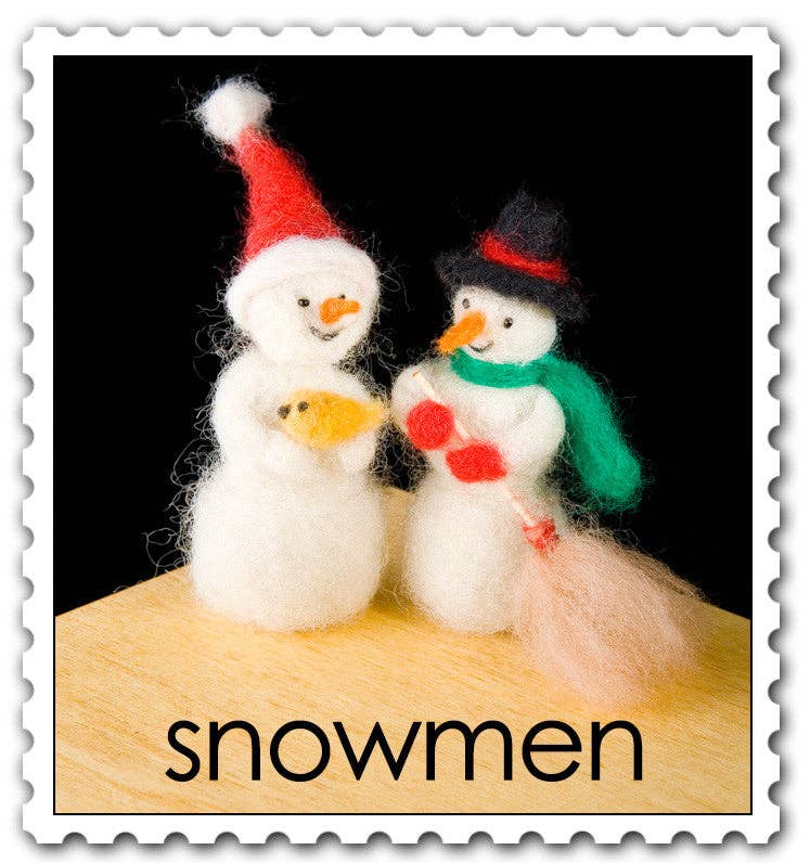 Snowmen Felting Kit