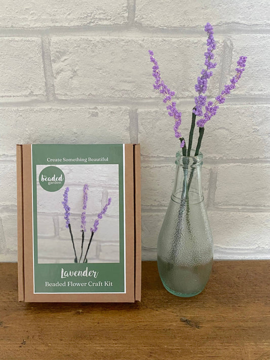 Beaded Flower Craft Kit - Lavender. A creative gift idea.