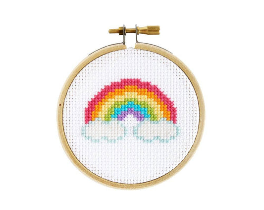 Mini Rainbow Cross Stitch Kit
