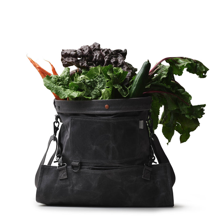 Harvesting &amp; Gathering Bag- Waxed Canvas