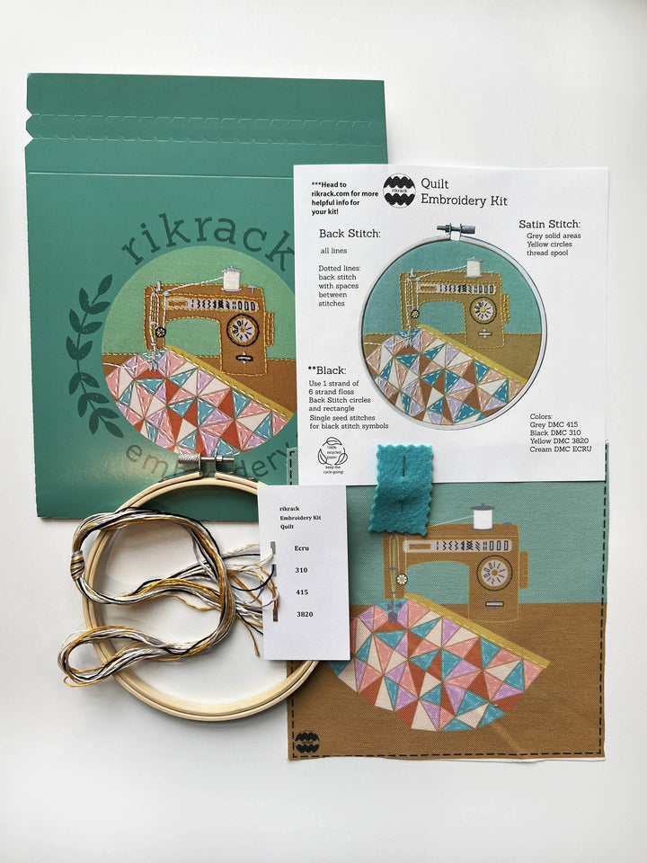 Quilt Lover | Embroidery Kit by Rikrack