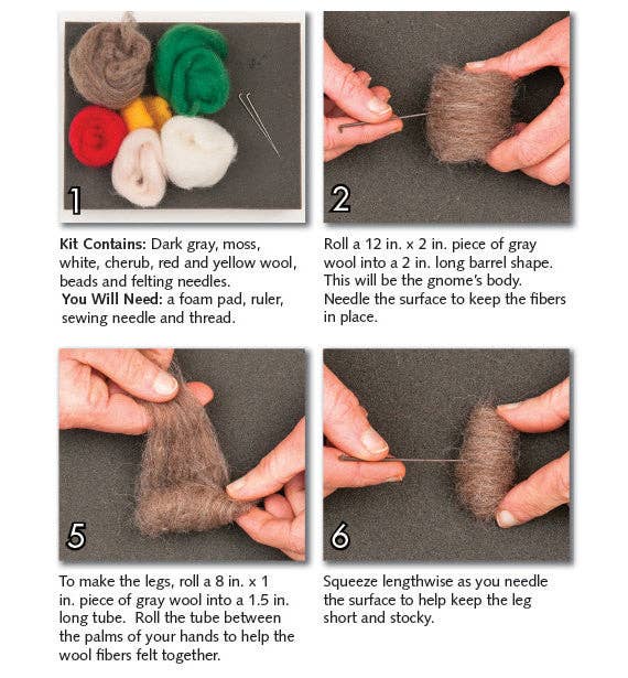 Gnome Felting Kit