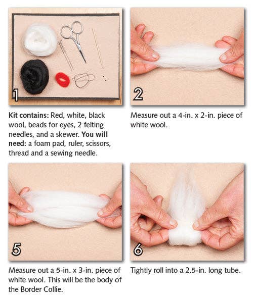Border Collie Felting Kit