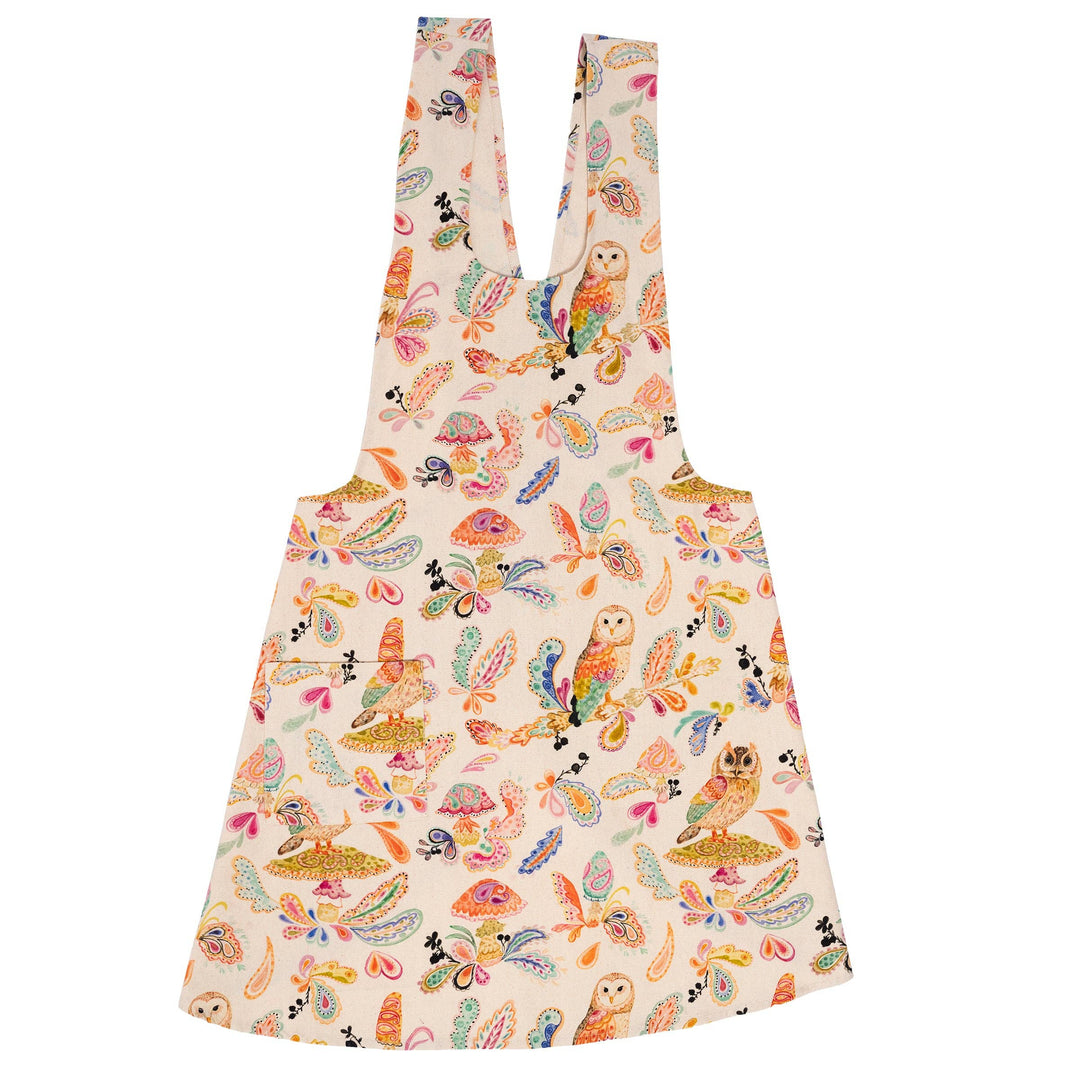 Paisley Forest pinafore apron