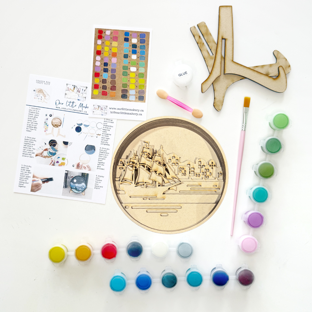 Painted Sails | Paint-by-Layers Shadow Box Kit