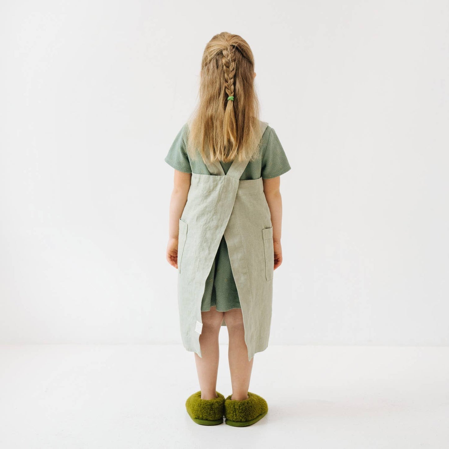 Kids Linen Pinafore Apron in Various Colors