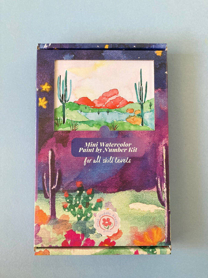 Pink Puddle Parcels Mini Landscape Painting Letter K