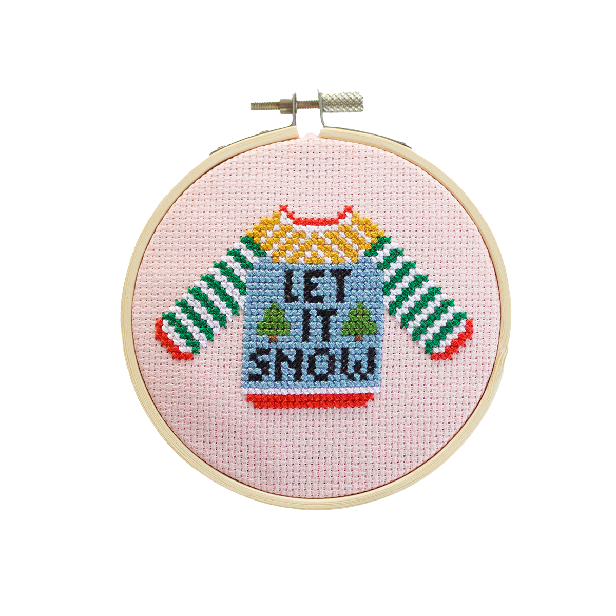 Let It Snow Sweater Beginner Counted Cross Stitch Kit
