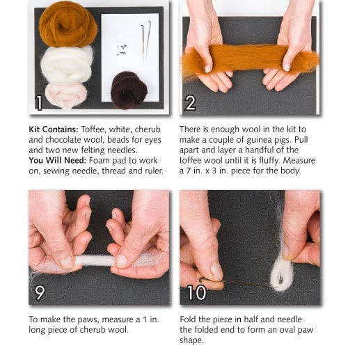Guinea Pigs Felting Kit