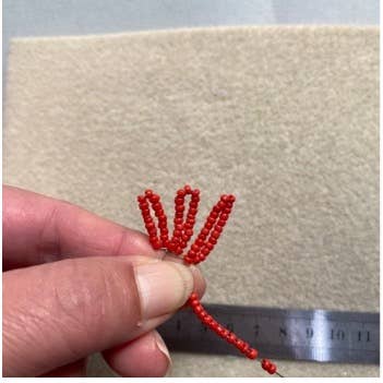 Beaded Flower Craft Kit - Poppy. A creative gift idea.