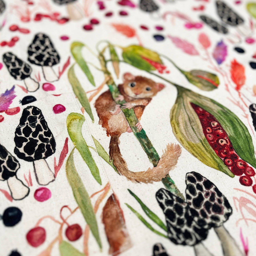 Dormouse pinafore apron