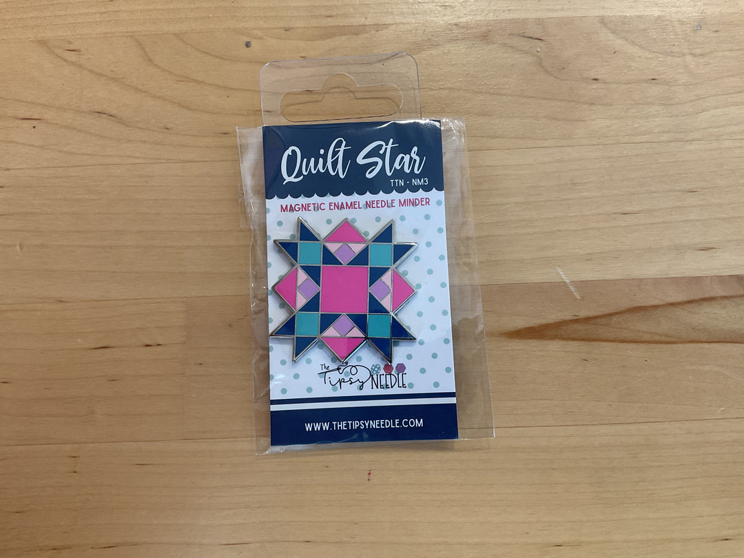 Quilt Star Magnetic Enamel Needle Minder