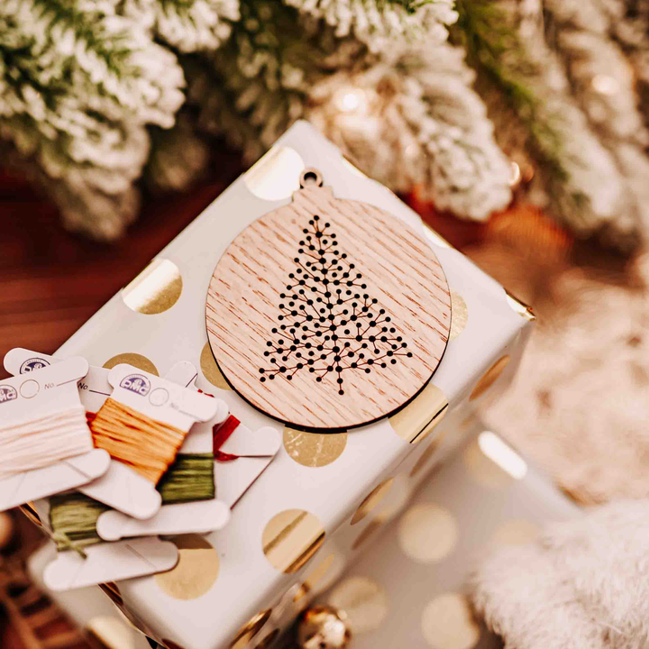 Christmas Tree Ornament Embroidery DIY Kit