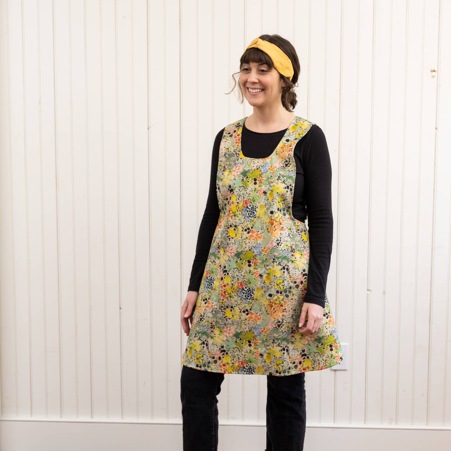 Pinafore Apron- Lichen Bark