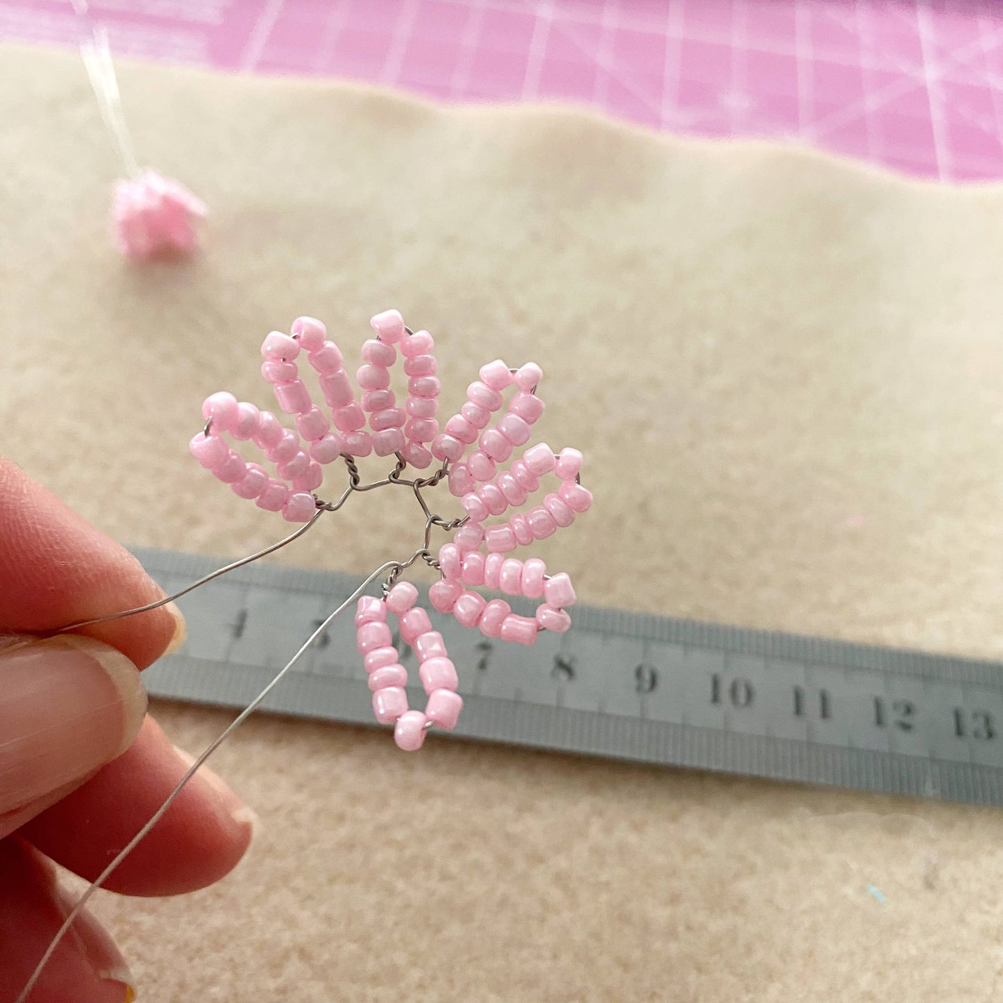 Beaded Flower Craft Kit - Chrysanthemum. A creative gift idea.