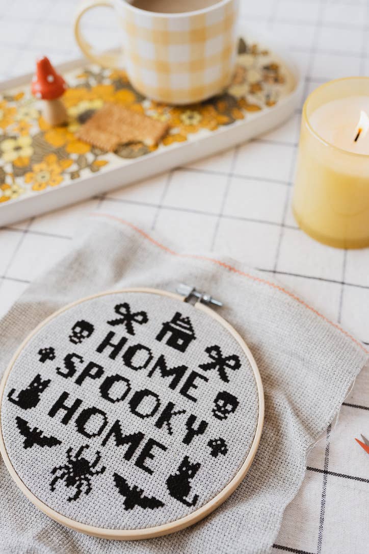 Home Spooky Home Cross Stitch Kit
