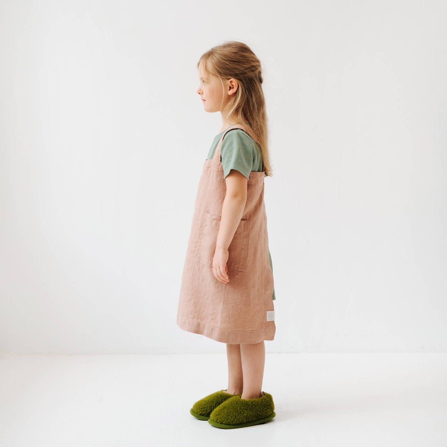 Kids Linen Pinafore Apron in Various Colors