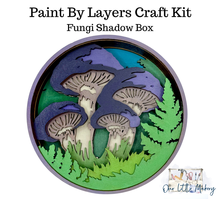Fungi | Paint-by-Layers Shadow Box Kit