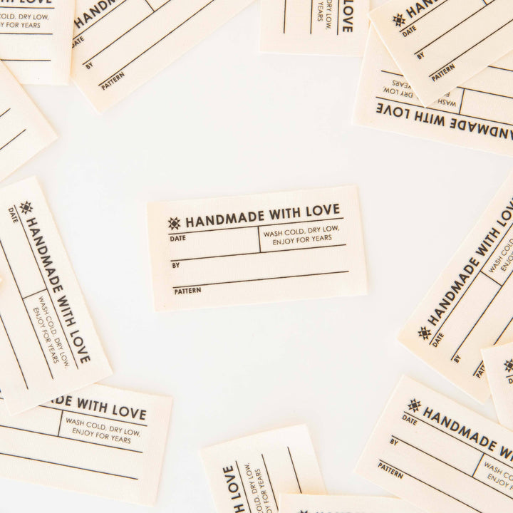 Large Organic Cotton Write-In Quilt Labels