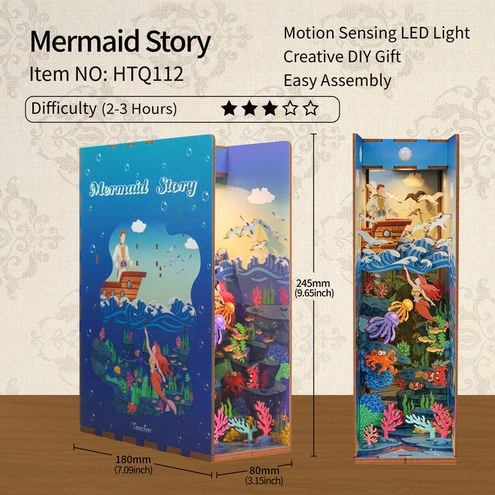 Underwater Mermaid – DIY Book Nook Kit