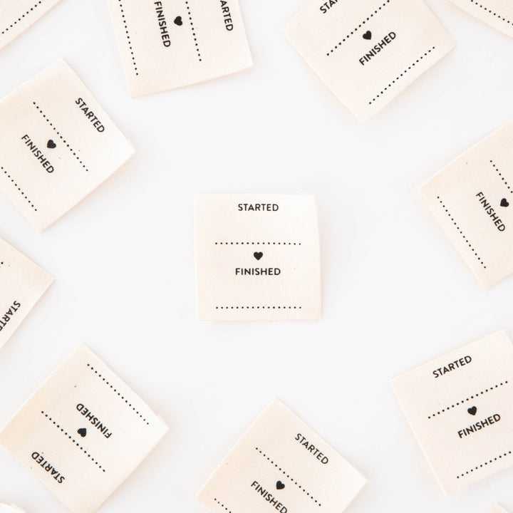Started/Finished Organic Cotton – Sew-In Labels