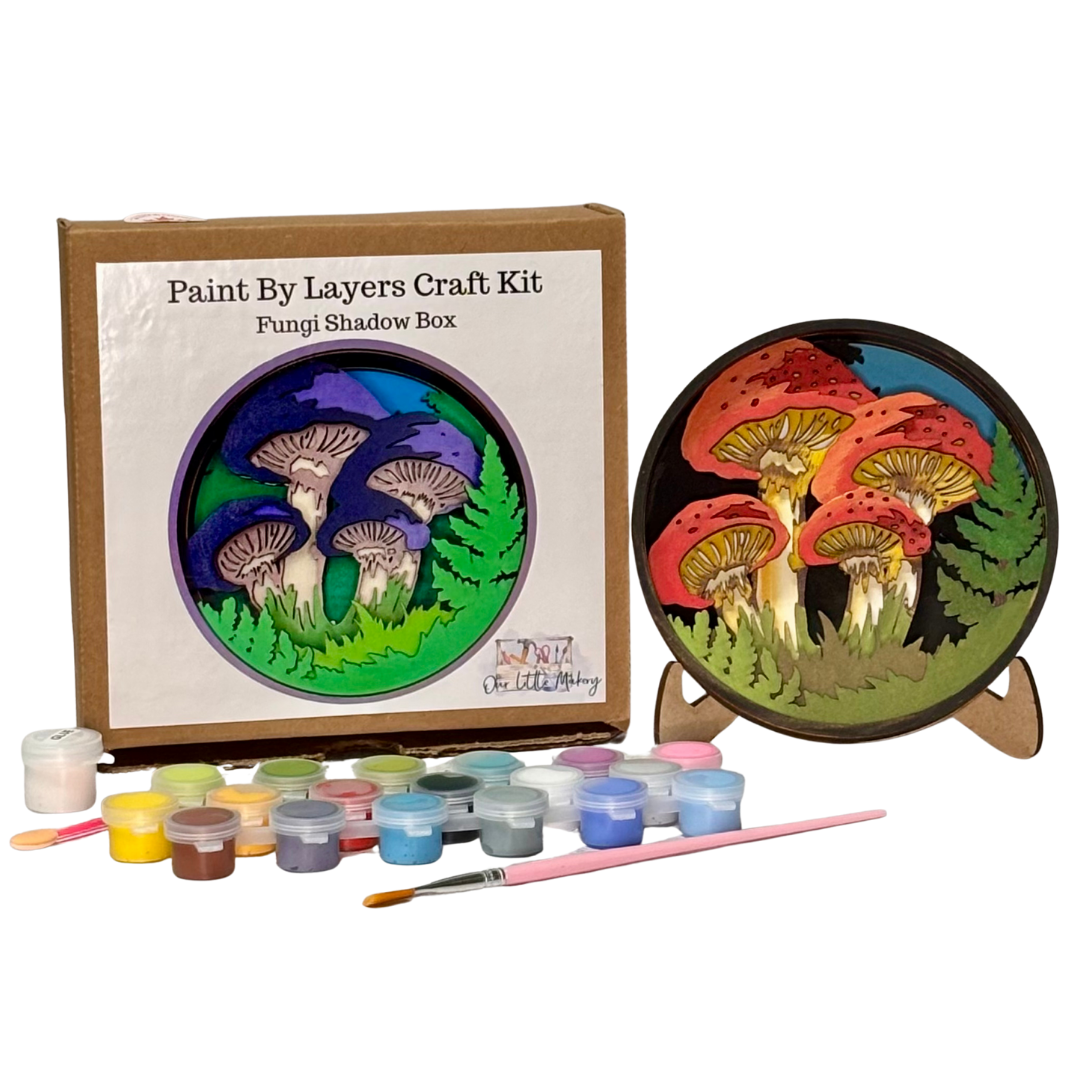 Fungi | Paint-by-Layers Shadow Box Kit