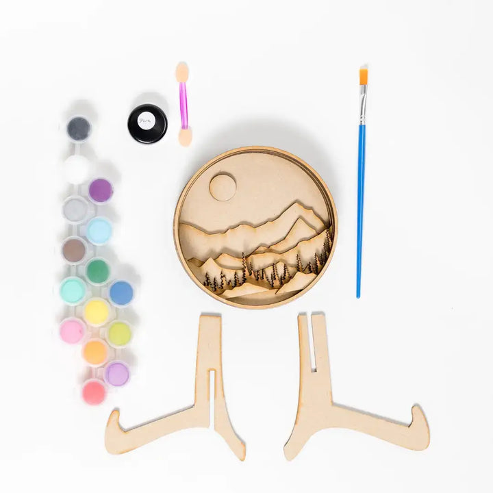 Haunted Pumpkin Patch | Paint-by-Layers Shadow Box Kit