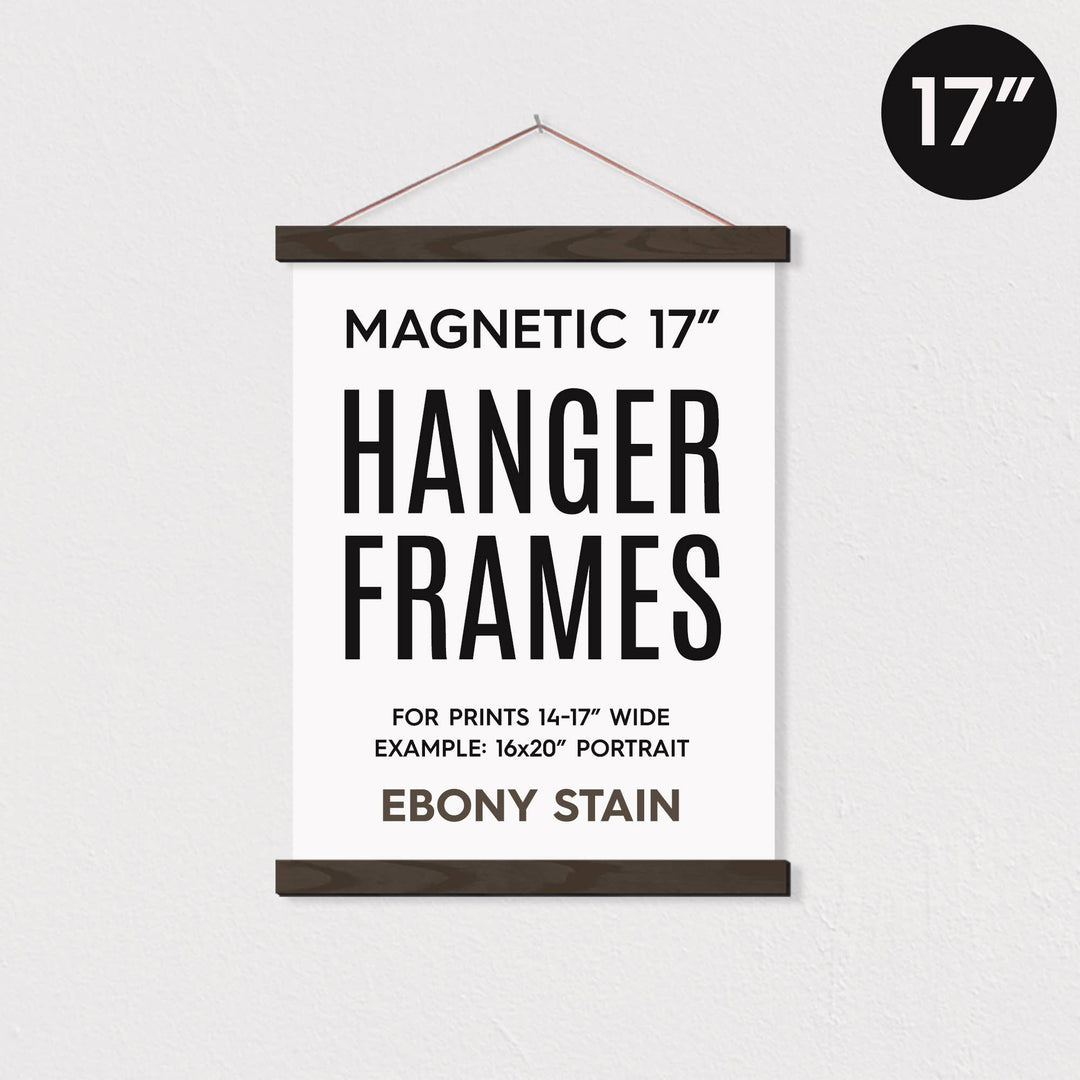 17" Oak Magnetic Hanger Frame