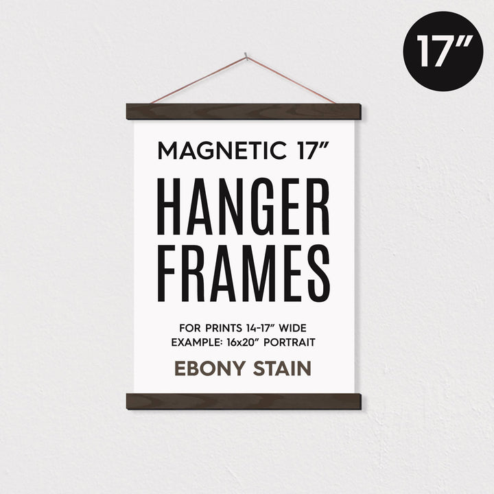 17" Oak Magnetic Hanger Frame