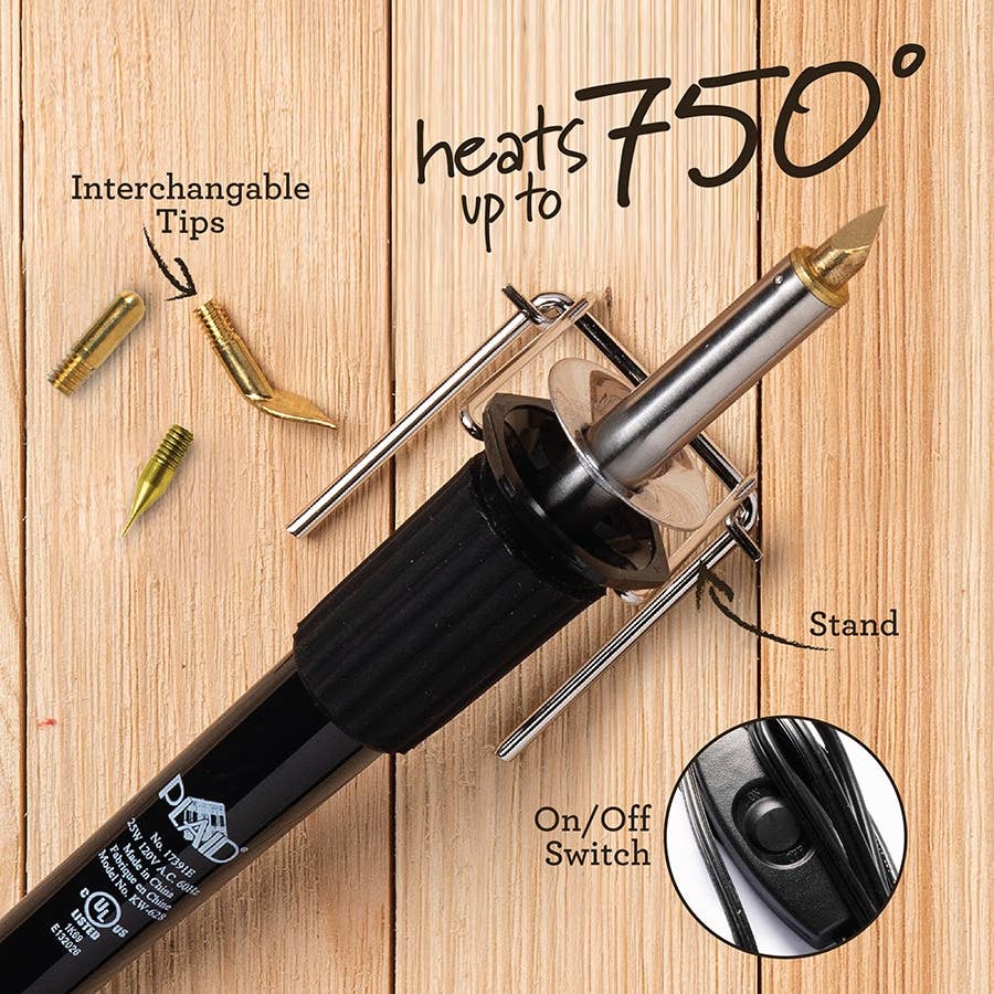 Plaid Decorative Wood Burning Tool 8 Piece