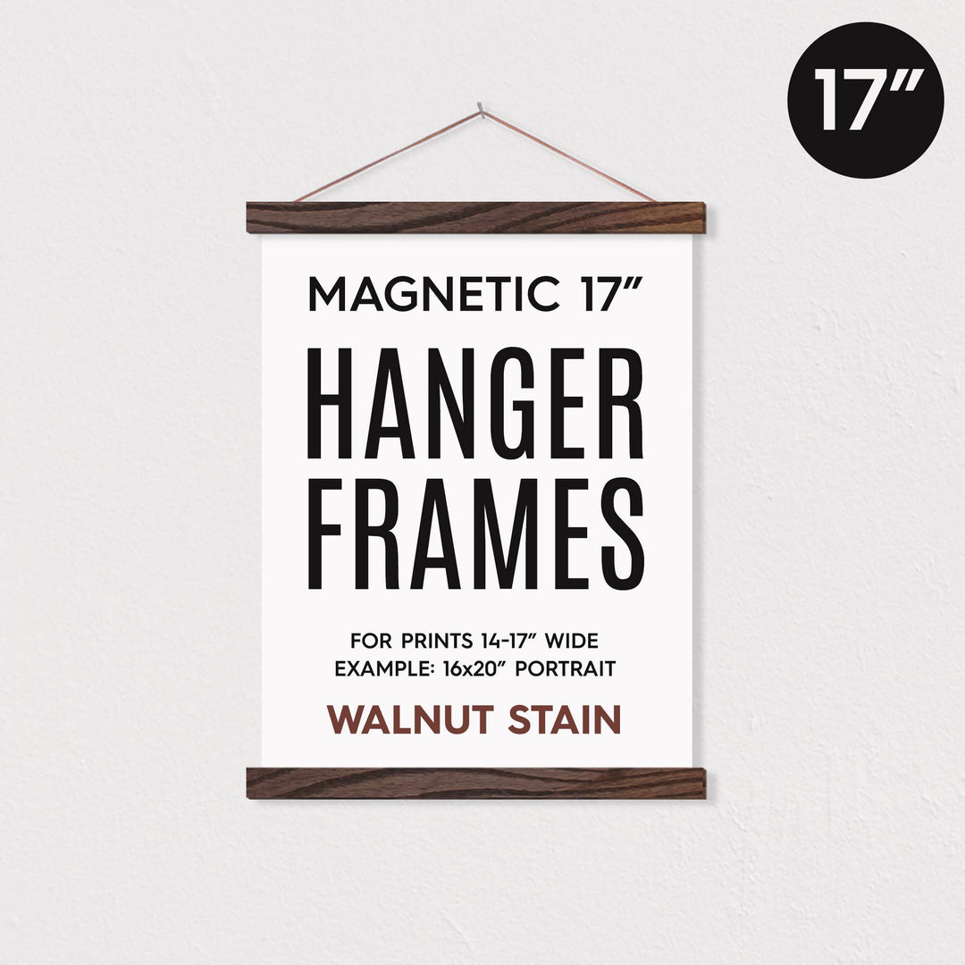 17" Oak Magnetic Hanger Frame