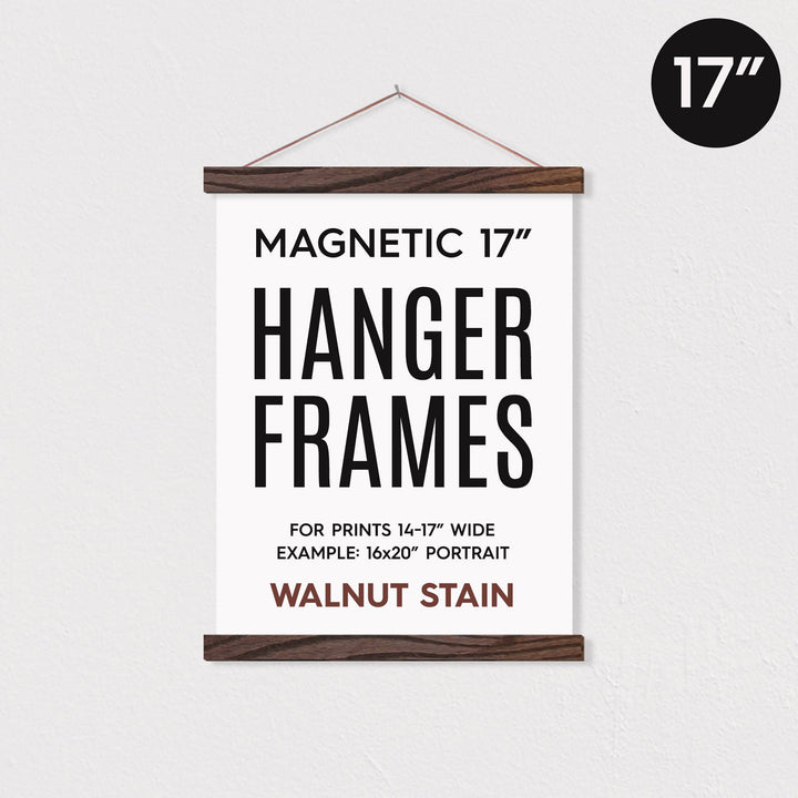 17" Oak Magnetic Hanger Frame