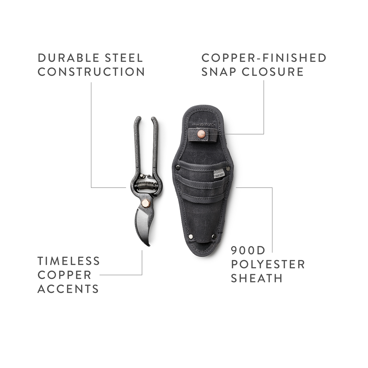 Pruner with Sheath - Premium Gardening Tool