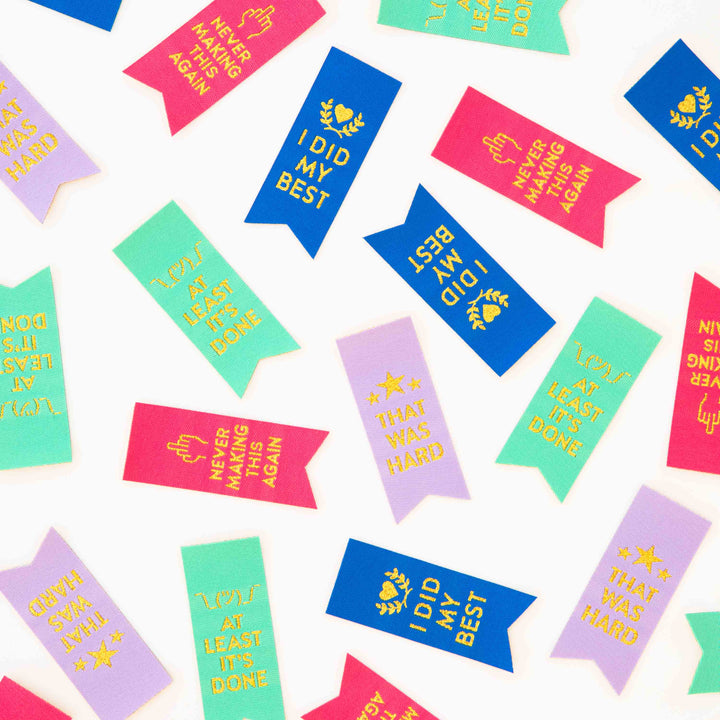 Award Ribbon Multipack Woven Sewing Labels