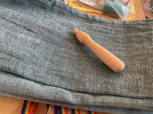 Wooden felting needle holder